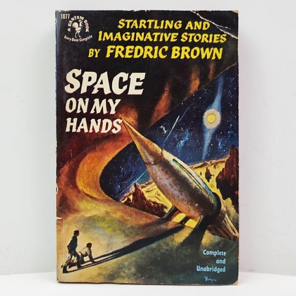Space on My Hands Stories by Frederic Brown Book VTG 1953 Sci-Fi Bantam - Picture 1 of 7